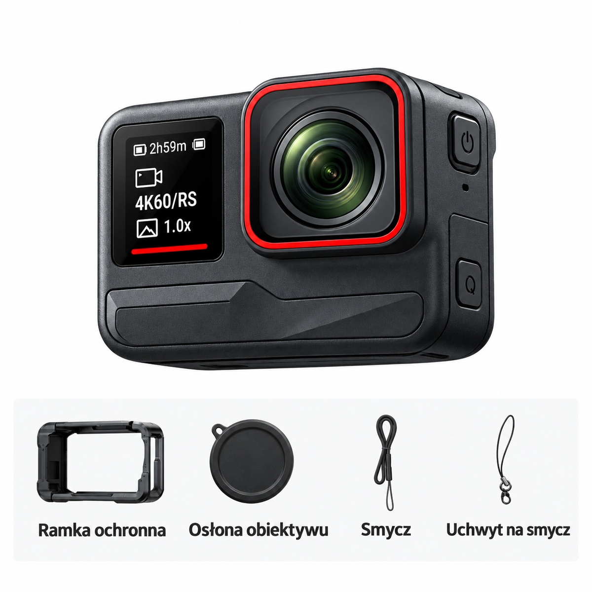 4K 60FPS sportkamera fejlett képstabilizálással, WiFi-vel, nagylátószögű objektívvel, vízálló Action Cam sporthoz, utazáshoz és VLOG-hoz