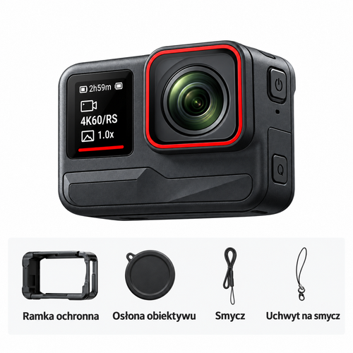 4K 60FPS sportkamera fejlett képstabilizálással, WiFi-vel, nagylátószögű objektívvel, vízálló Action Cam sporthoz, utazáshoz és VLOG-hoz