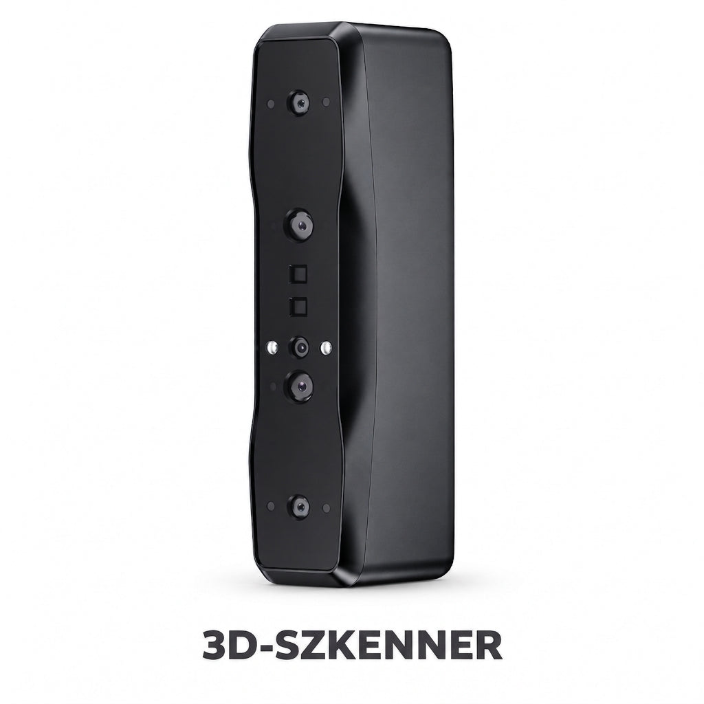 Vezeték nélküli kézi 3D szkenner, 0,05 mm pontosság, 30 FPS, 24 bites színes szkennelés autóalkatrészekhez, reverse engineeringhez és 3D nyomtatáshoz