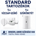 Szerszám nélküli összeszerelés Többlépcsős szűrés · Kevesebb klór és szagok · Jobb íz